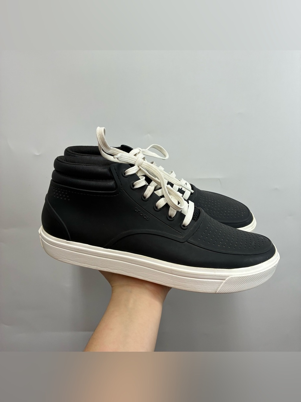 Crocs‎ Citilane Roka Chukka High Top Black Sneaker Boots Shoe Mens 10 Waterproof